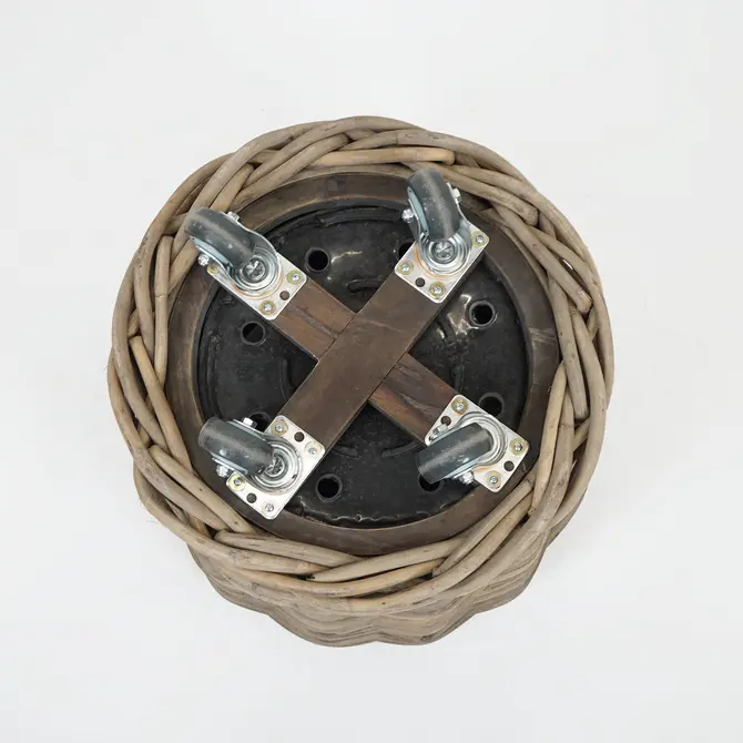 Drypot op wielen d68h61cm grijs - afbeelding 3