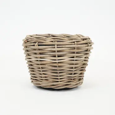 Drypot rond grijs, Van der Leeden, tuincentrumoutlet