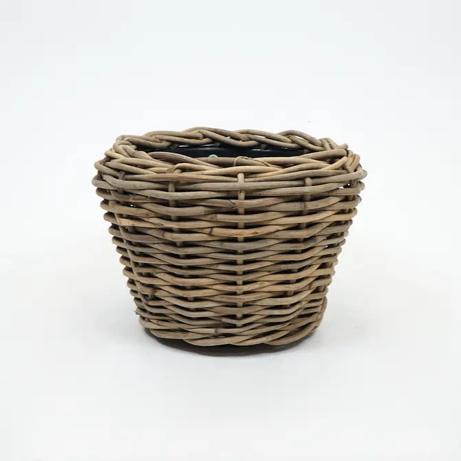 Drypot rond grijs, Van der Leeden, tuincentrumoutlet