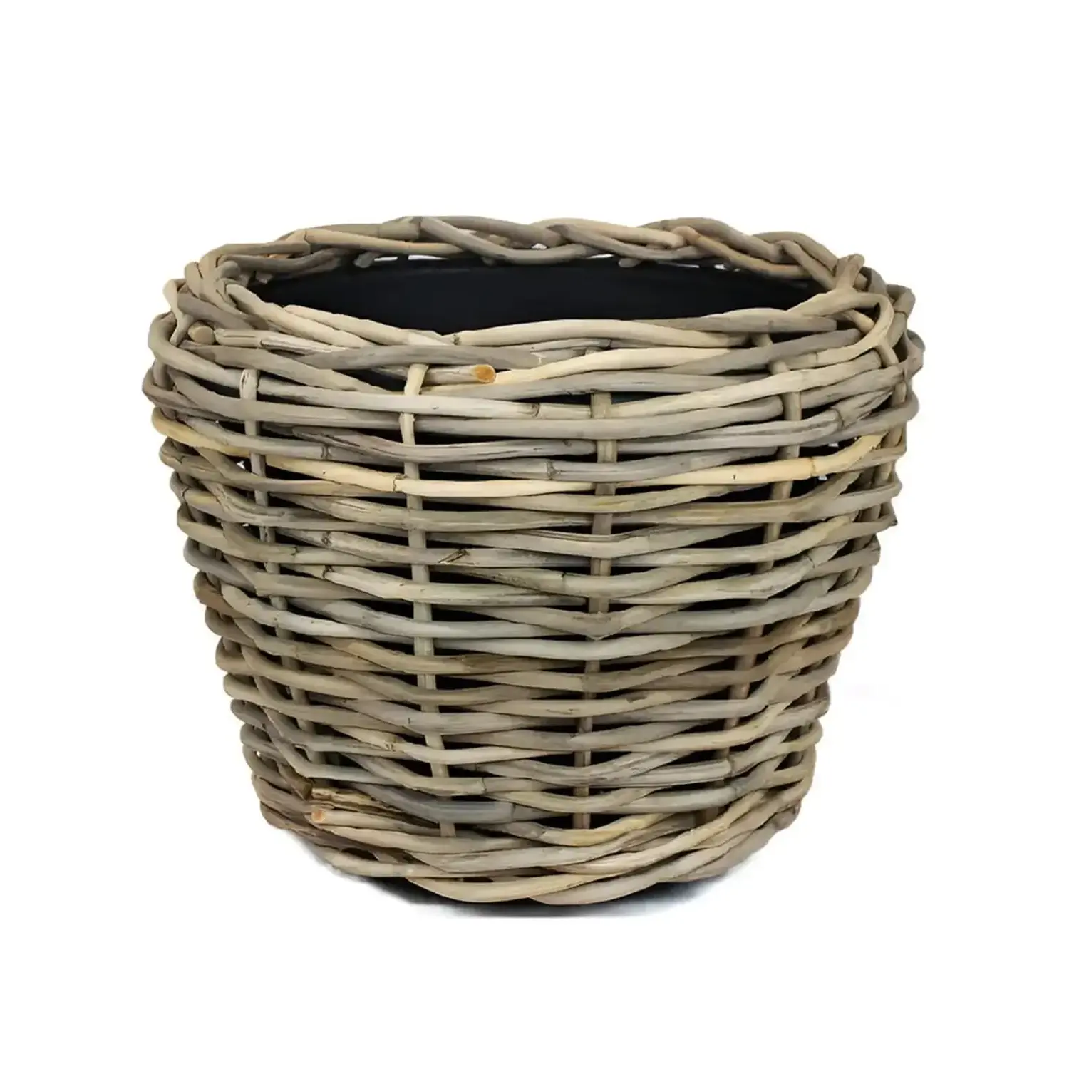 Drypot rotan d47h35cm grijs