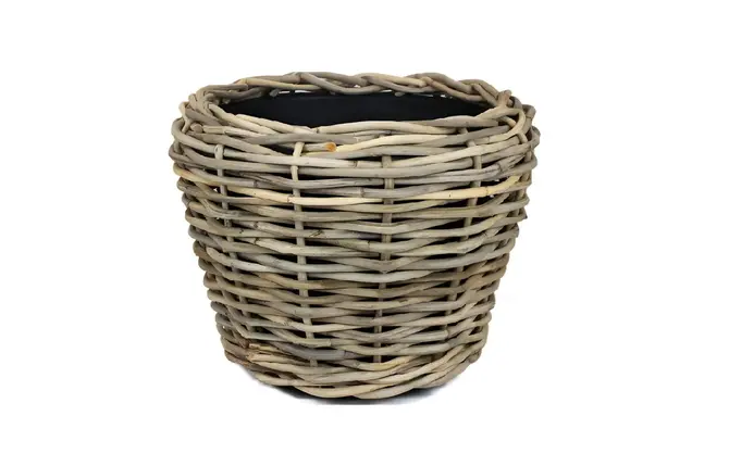 Drypot rotan d47h35cm grijs