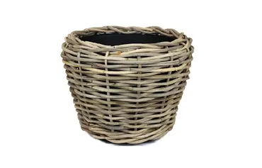 Drypot rotan d47h35cm grijs