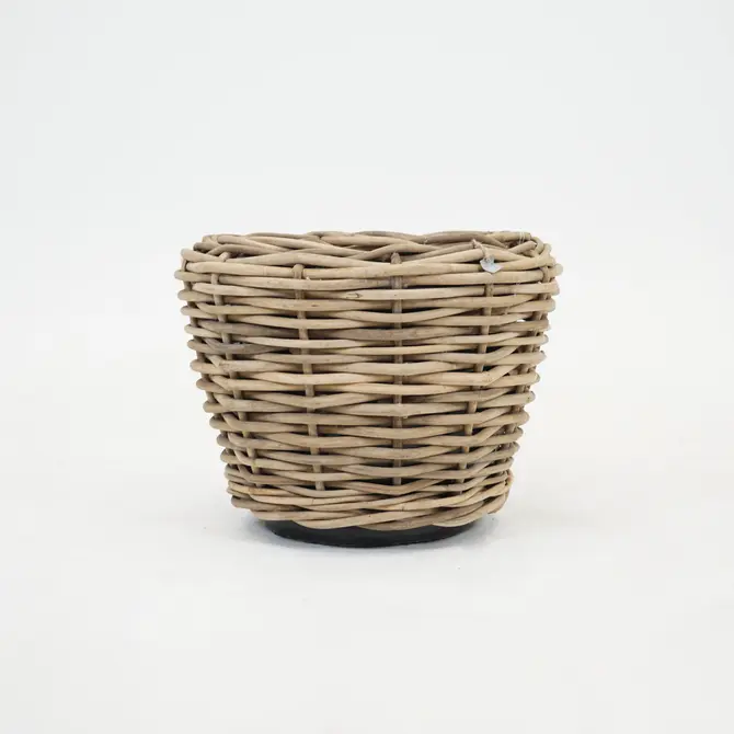 Drypot rotan d68h52cm grijs, Van der Leeden, tuincentrumoutlet