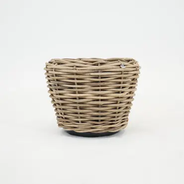 Drypot rotan d68h52cm grijs, Van der Leeden, tuincentrumoutlet