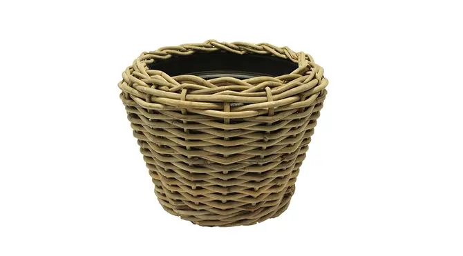 Drypot rotan d68h52cm grijs, Van der Leeden, tuincentrumoutlet