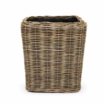 Drypot Rotan Grijs 70x70h73cm, Van der Leeden, Tuincentrumoutlet.com