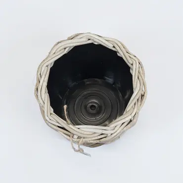 Drypot Rotan Grijs d20h15cm - afbeelding 2