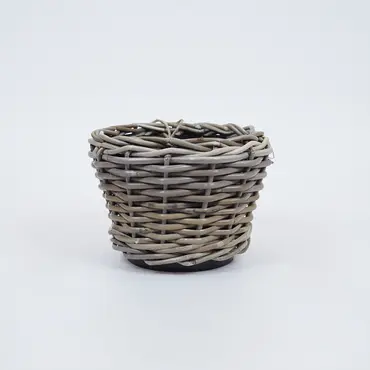 Drypot Rotan Grijs d24h18cm