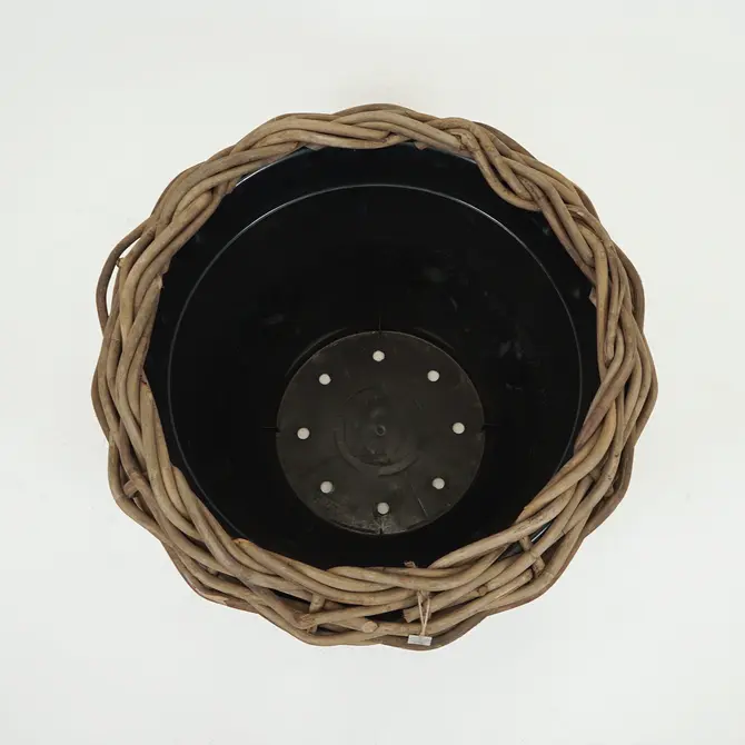 Drypot rotan rond d83h61cm grijs - afbeelding 2