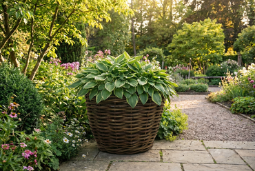 Drypot rotan rond d83h61cm grijs - afbeelding 4