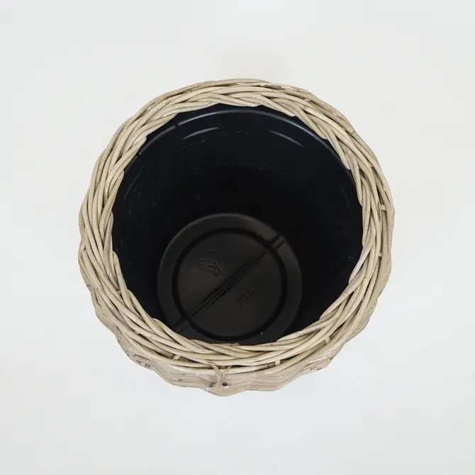 Drypot rotan vaas d48h62cm grijs - afbeelding 2