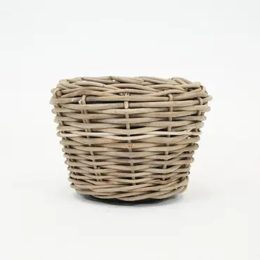 Drypot Sawah Extra Dik Rotan Bruin d47h35cm, Van der Leeden, tuincentrumoutlet.com