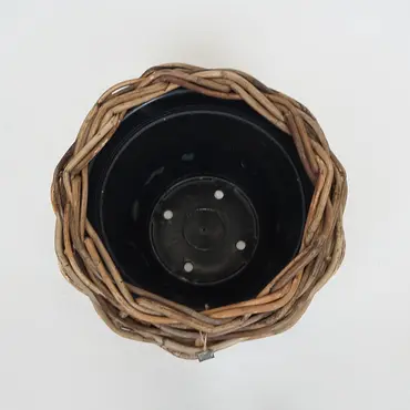 Drypot Sawah Extra Dik Rotan Bruin d57h43cm - afbeelding 2