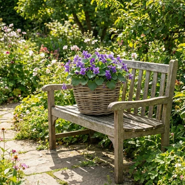 Drypot Sawah Extra Dik Rotan Bruin d57h43cm - afbeelding 5