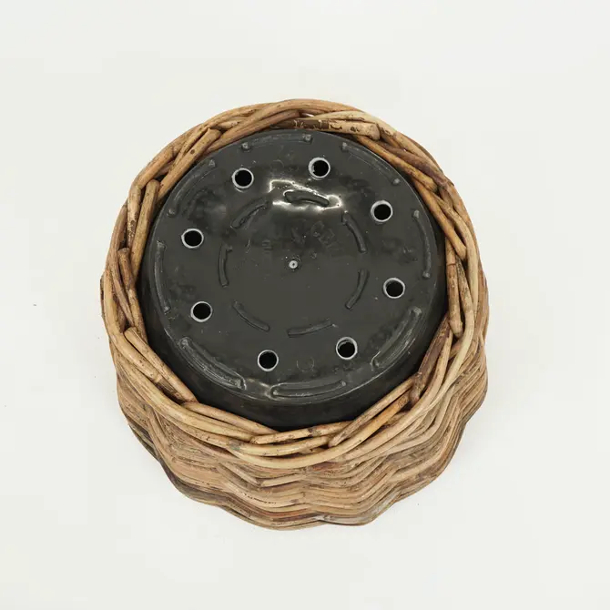 Drypot Sawah Extra Dik Rotan Bruin d68h52cm - afbeelding 3