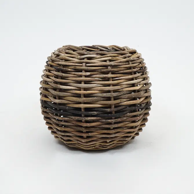 Drypot Tina Extra Dik Rotan Bruin d58h47cm - afbeelding 1