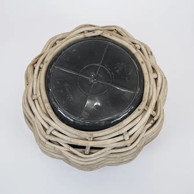 Drypot Tina Extra Dik Rotan Grijs d48h36cm - afbeelding 3