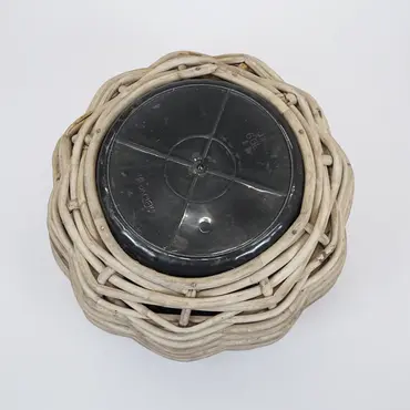 Drypot Tina Extra Dik Rotan Grijs d48h36cm - afbeelding 3