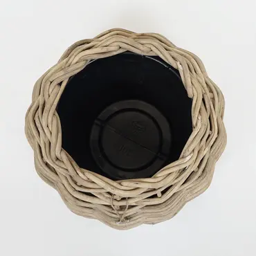 Drypot Tina Extra Dik Rotan Grijs d58h47cm - afbeelding 2