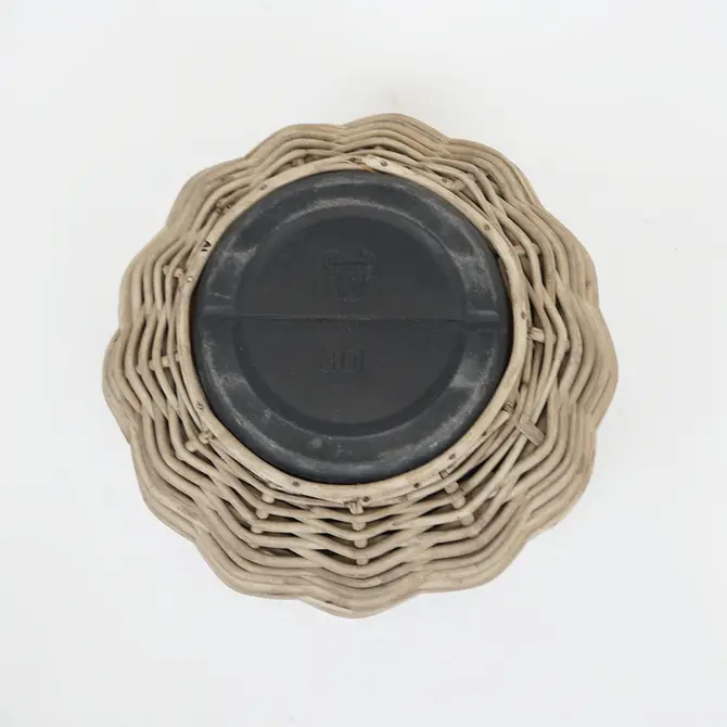 Drypot Tina Extra Dik Rotan Grijs d58h47cm - afbeelding 3