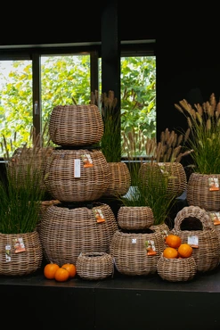 Drypot tina rotan d29h19cm grijs - afbeelding 7