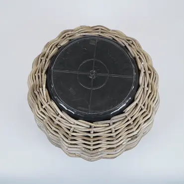 Drypot tina rotan d45h34cm bruin - afbeelding 3