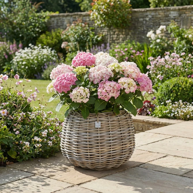 Drypot tina rotan d45h34cm bruin - afbeelding 6