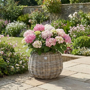 Drypot tina rotan d45h34cm bruin - afbeelding 6