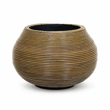 Drypot tina streep d57h44cm grijs, Van der Leeden, Tuincentrumoutlet.com