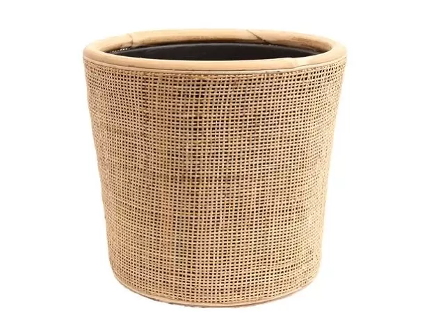 Rotan Drypot Webbing Blond, van der Leeden, www.tuincentrumoutlet.com