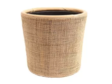 Rotan Drypot Webbing Blond, van der Leeden, www.tuincentrumoutlet.com