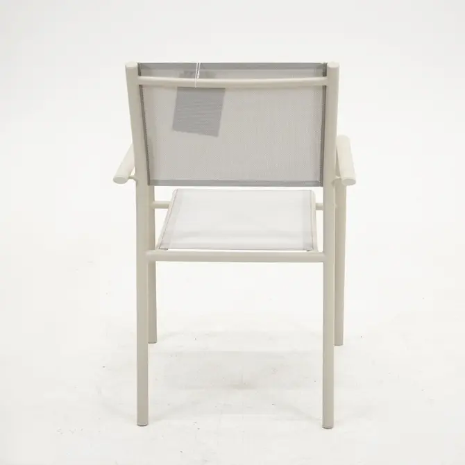 Duca loungestoel crème achterkant, vita, tuincentrumoutlet