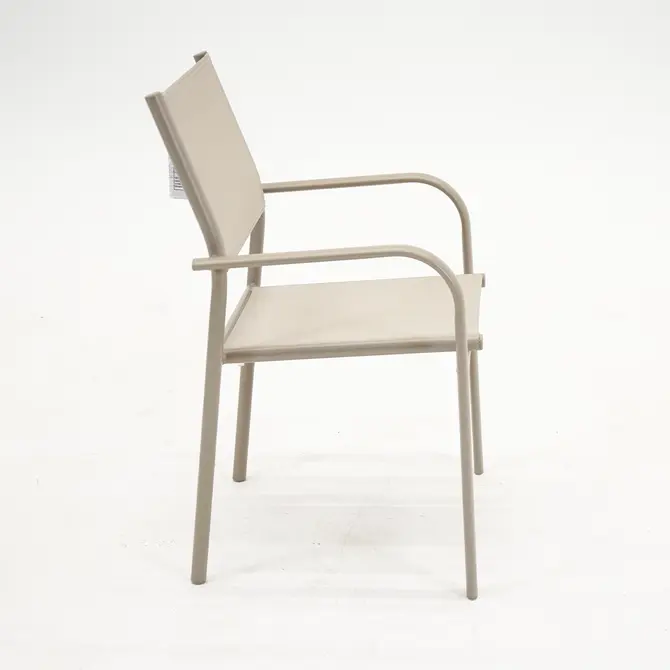 Duca loungestoel zand zijkant, vita, tuincentrumoutlet