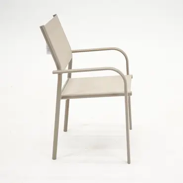 Duca loungestoel zand zijkant, vita, tuincentrumoutlet