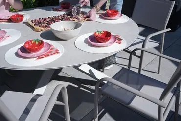 Duca loungestoel zand sfeer, vita, tuincentrumoutlet