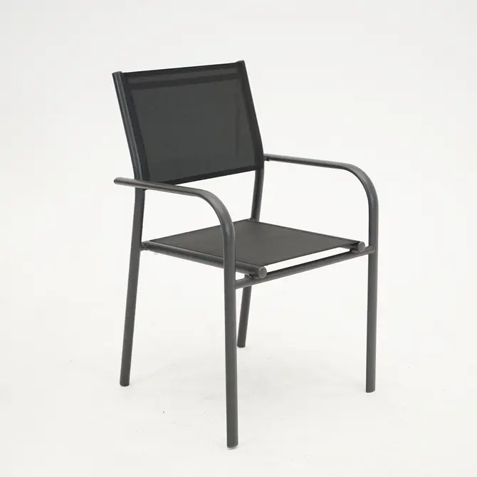 Duca loungestoel zwart, vita, tuincentrumoutlet