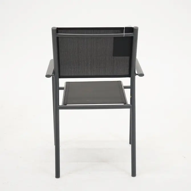 Duca loungestoel zwart achterkant, vita, tuincentrumoutlet