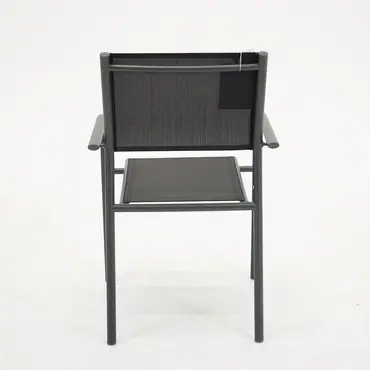 Duca loungestoel zwart achterkant, vita, tuincentrumoutlet