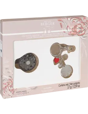 Duo set autoparfum incl. Sleutelornament gun metal - Liliflora (*), lampe berger, tuincentrumoutlet.com