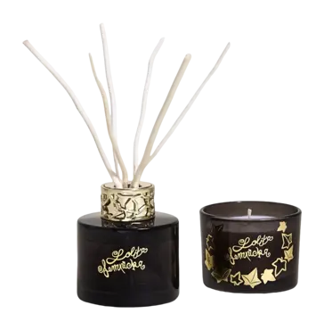 Duo set Lolita Lempicka Black edition bouquet parfumé 80ml + bougie 80g, lampe berger, tuincentrumoutlet.com
