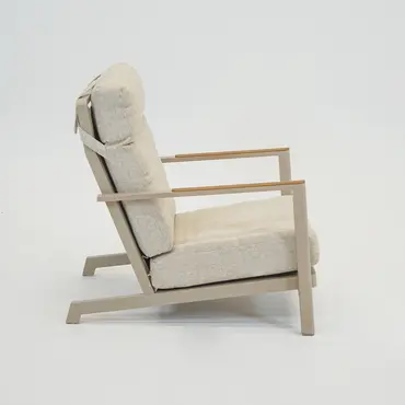 Duoset Hugo beige 2 stoelen met een koffietafel, VITA tuinmeubelen,Tuincentrumoutlet.com