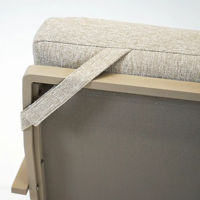 Duoset Hugo beige 2 stoelen met een koffietafel, VITA tuinmeubelen,Tuincentrumoutlet.com