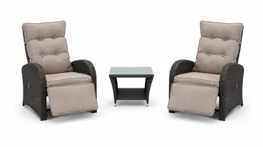 Duoset Melia met beige kussen, Vita, tuincentrumoutlet.com