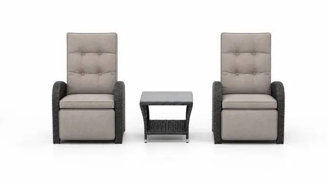Duoset Melia met beige kussen voor, Vita, tuincentrumoutlet.com