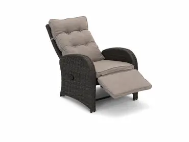 Duoset Melia met beige kussen stoel verstelbaar, Vita, tuincentrumoutlet.com