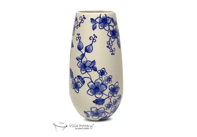 DUTCH BLUE 11 VASE 16X29CM, Luimes_Luimes, tuincentrumoutlet.com
