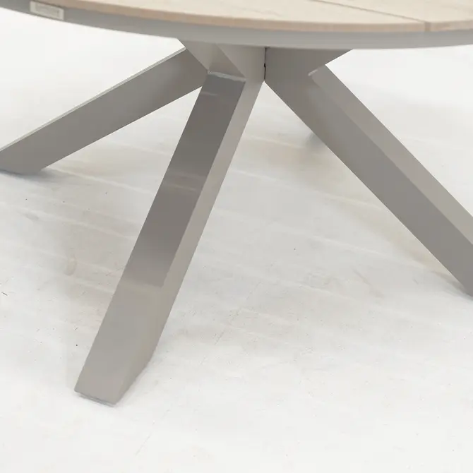 Edison tafel Ø148 cm taupe/teak - afbeelding 4