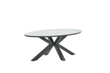 Edison tafel 180x115xH75 cm blackgrey teak, Garden Impressions, tuincentrumoutlet.com
