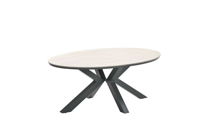 Edison tafel 180x115xH75 cm blacklight teak, Garden Impressions, tuincentrumoutlet.com