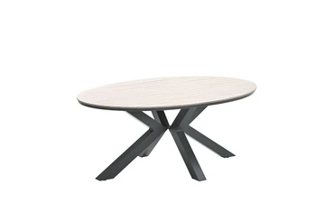 Edison tafel 180x115xH75 cm blacklight teak, Garden Impressions, tuincentrumoutlet.com